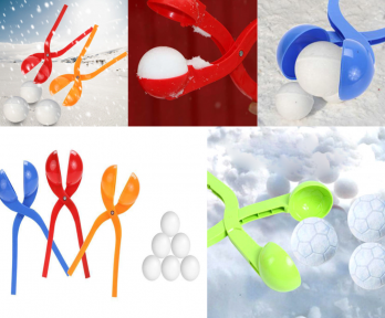 Игрушка для снега Снежколеп форма Мяч (снеголеп) диаметр шара 7 см, дл.37 см Зеленый - фото 1 - id-p179627644