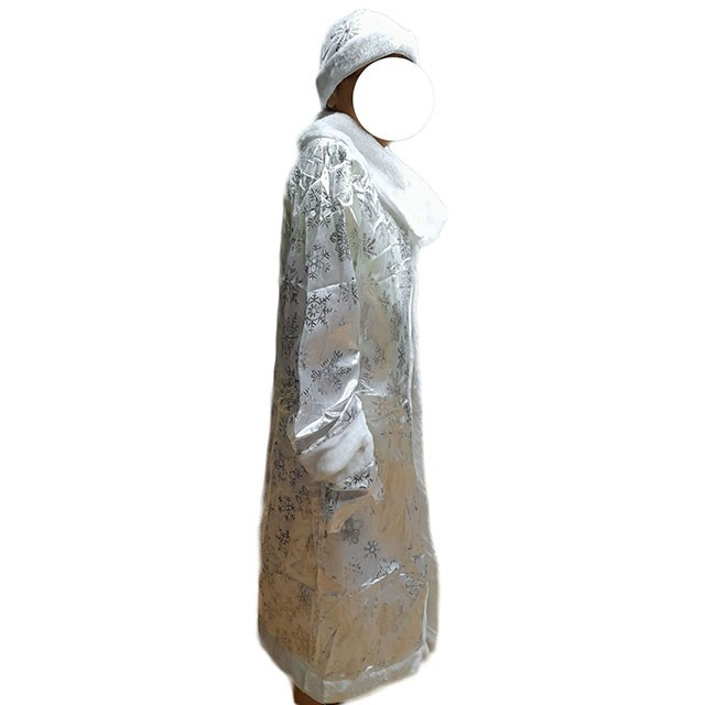 Карнавальный костюм для взрослых "Снегурочка " шуба, шапка и варежки - фото 1 - id-p194036458