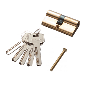 Цилиндровый механизм RENZ СС-60 Ключ-Ключ (личинка, сердцевина)