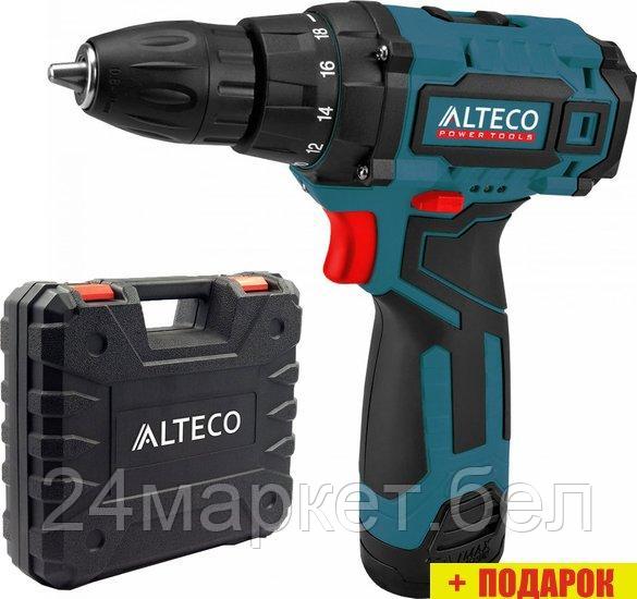 Дрель-шуруповерт Alteco CD 0410 CD 1210.1/12V 26828 (с 1-им АКБ, кейс)