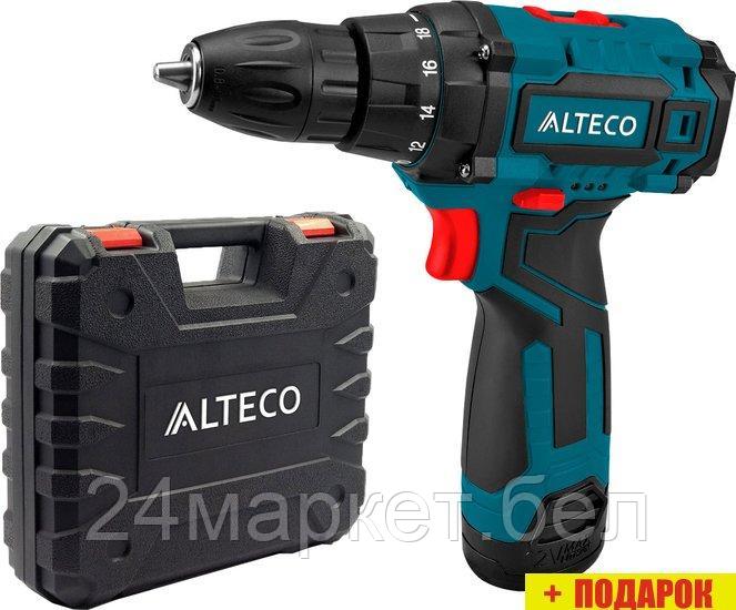 Дрель-шуруповерт Alteco CD 1210.1 Li X2 33503 (с 2-мя АКБ, кейс)