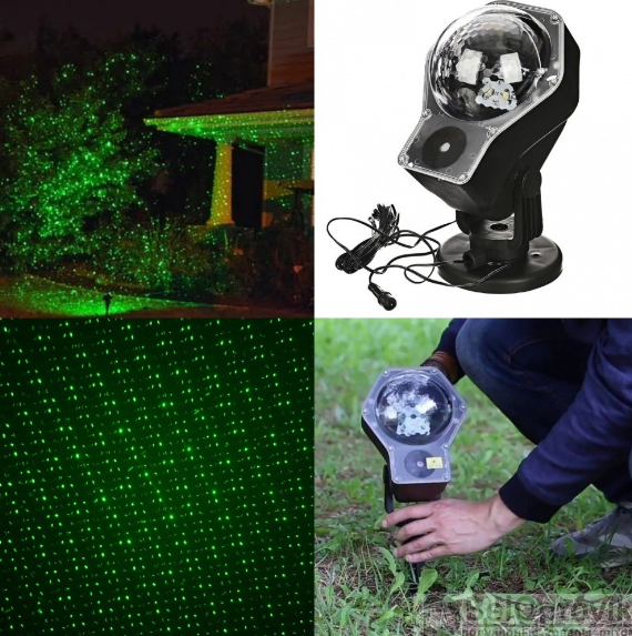 Лазерный проектор Kooper SUPERSTAR LASER, зеленый лазер - фото 5 - id-p107881245