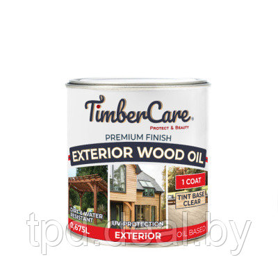 ЗАЩИТНОЕ КОЛЕРУЕМОЕ МАСЛО ДЛЯ НАРУЖНЫХ РАБОТ TimberCare Exterior Wood Oil, объём 0, 675 л - фото 1 - id-p194047070