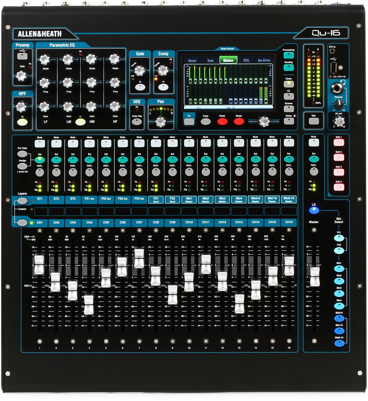 Цифровой микшер Allen & Heath Qu-16 Chrome 16ch Digital Mixer - фото 1 - id-p194047072