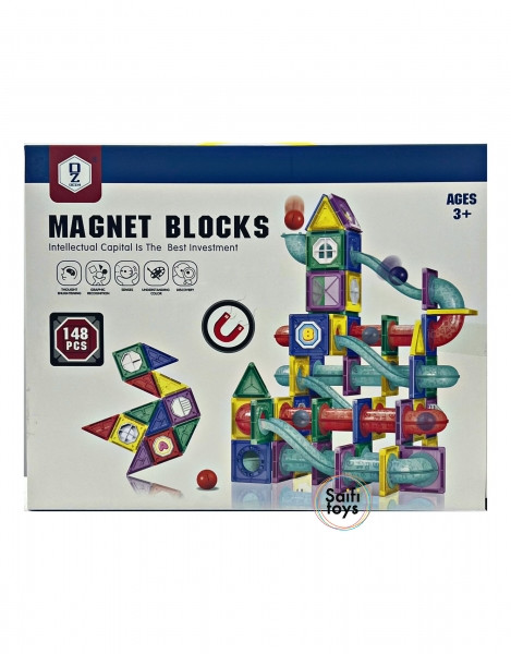 HD386A Магнитный конструктор "MAGNET BLOCKS" 148 деталей, аналог Magformers, объемный - фото 1 - id-p194068892