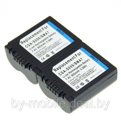 АКБ (аккумуляторная батарея) для цифровых фотоаппаратов Panasonic CGA-S006e (dmw-bma7)