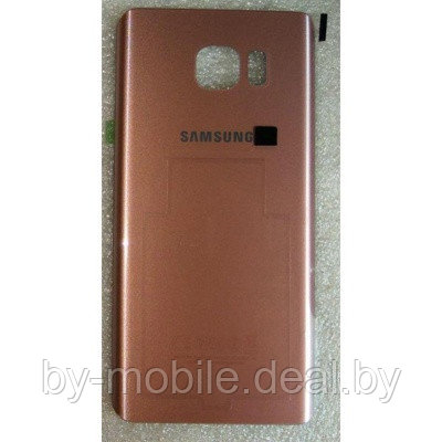 Задняя крышка (стекло) для Samsung Galaxy Note 5 (N920) розовая