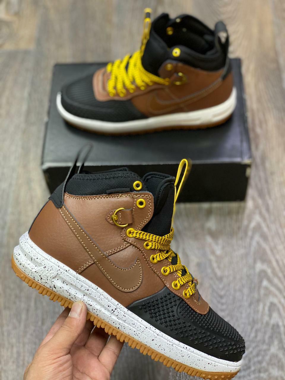 Кроссовки Lunar Force 1 Duckboot коричневые