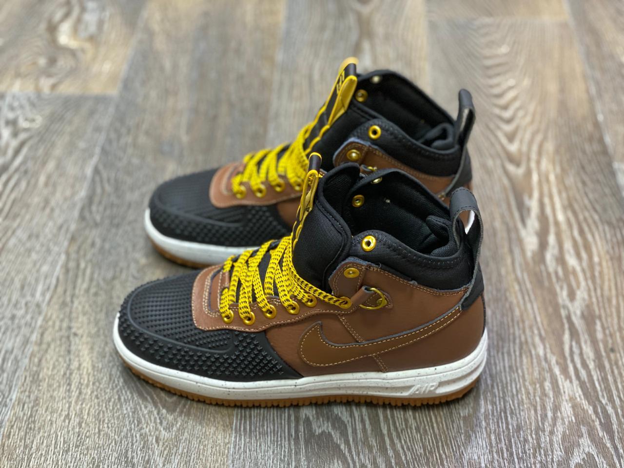 Кроссовки nike Lunar Force 1 Duckboot коричневые - фото 4 - id-p194072930