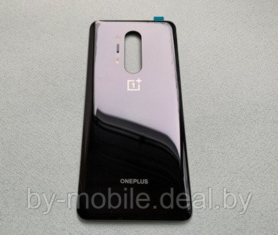 Задняя крышка (стекло) для OnePlus 8 Pro европейская версия (черный)