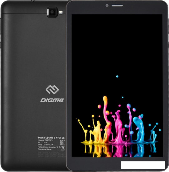 Планшет Digma Optima 8 X701 TS8226PL 4G (черный)