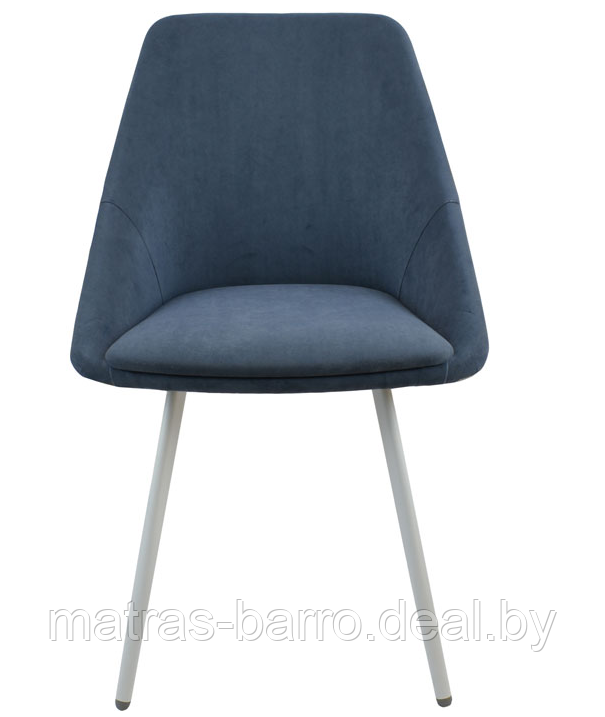 Интерьерный мягкий стул Монти Лофт (эмаль Белый муар/ткань Catania Steel) - фото 1 - id-p194077001