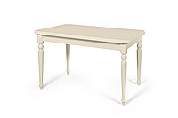 Стол раздвижной из массива дерева Дионис 01 Cream W (Cream White//Белый//Сатин//Серый) фабрика Мебель-Класс