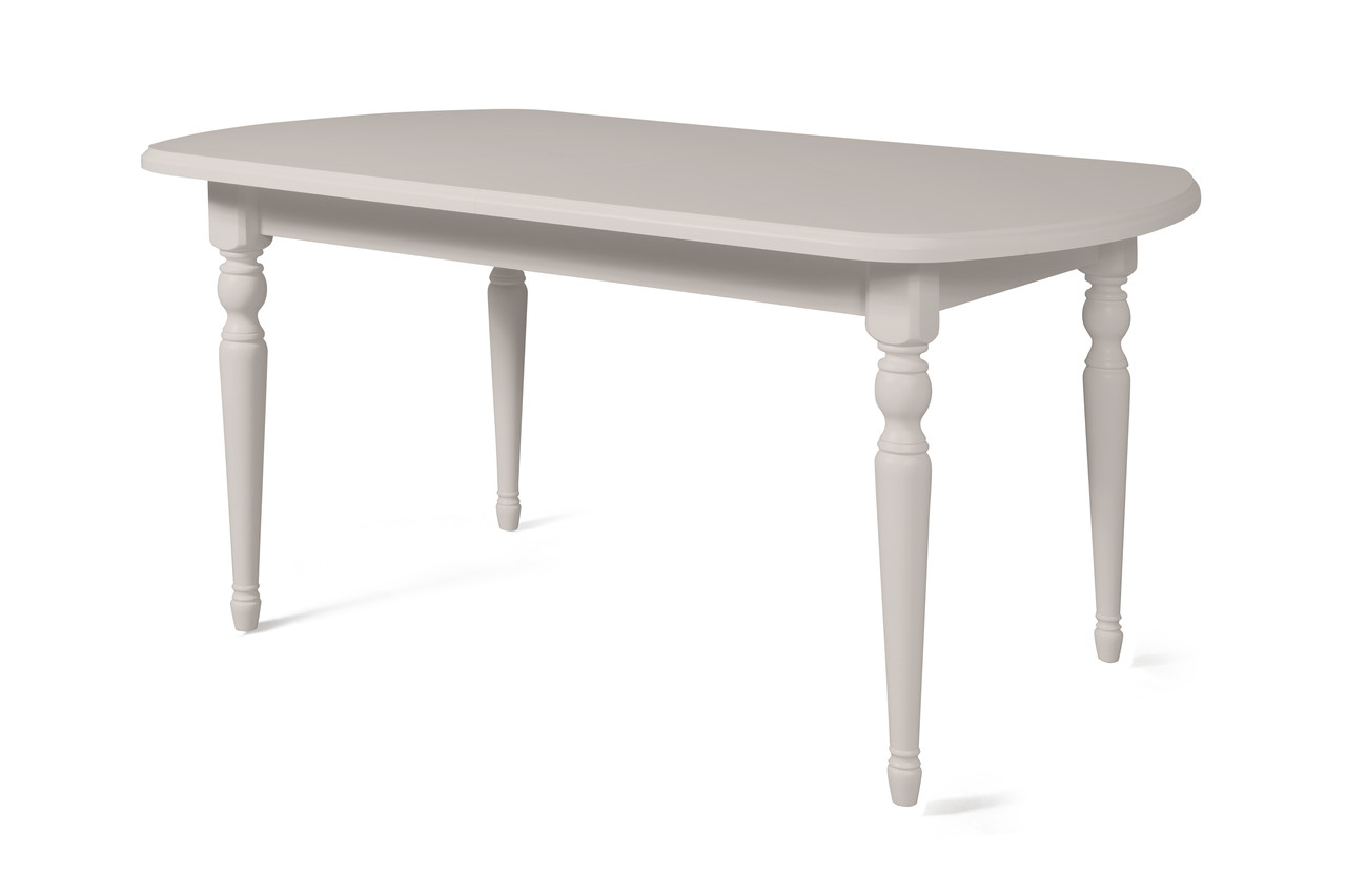 Стол обеденный из массива дерева ольхи Аполлон-01 белый (Cream White//Белый//Сатин/) фабрика Мебель-Класс - фото 4 - id-p125181484