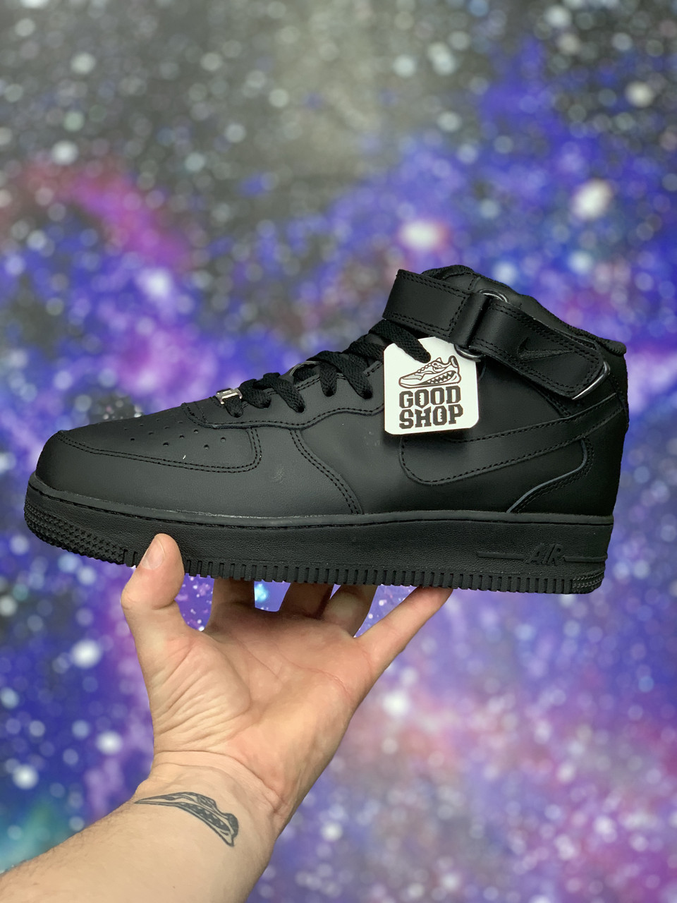 Кроссовки WTR Nike Air Force 1 Classic Mid All Black