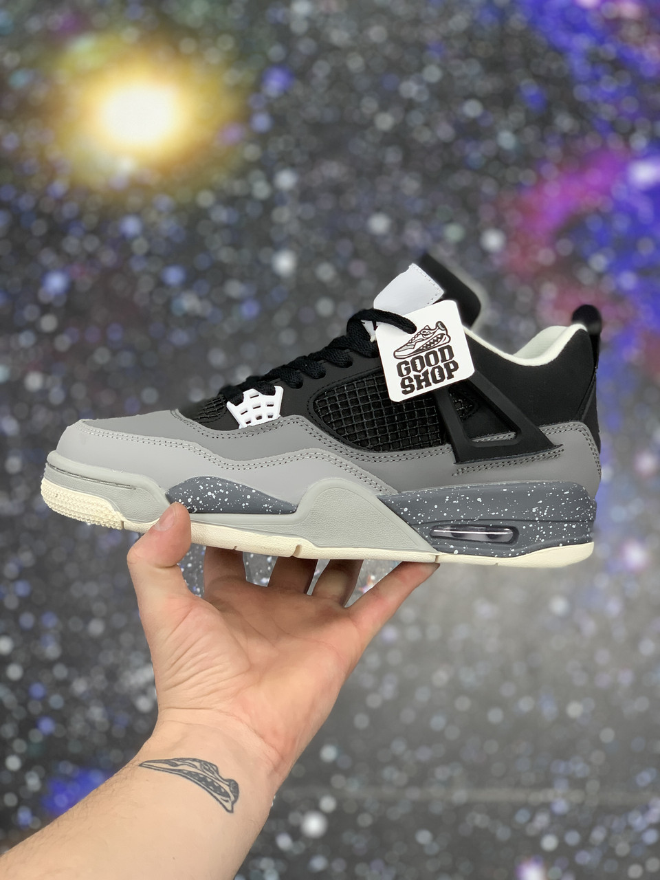 Кроссовки Air Jordan 4 Retro Black Grey