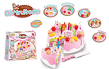 Детский игровой набор сладкий тортик Праздничный торт 37 предмета арт 889-21 v