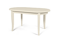 Стол обеденный раздвижной из массива ольхи Кронос серый (Cream White/Белый//Сатин//Серый) фабрика Мебель-Класс, фото 3