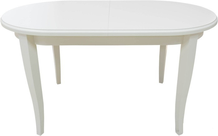 Стол обеденный раздвижной из массива ольхи Кронос серый (Cream White/Белый//Сатин//Серый) фабрика Мебель-Класс - фото 4 - id-p194079868
