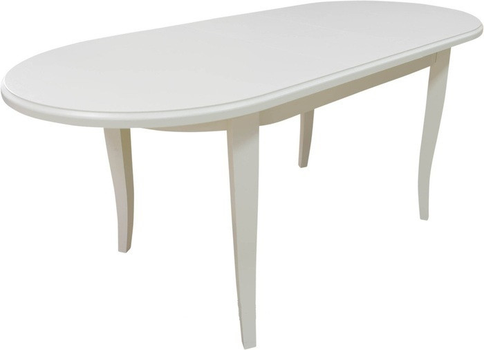 Стол обеденный раздвижной из массива ольхи Кронос серый (Cream White/Белый//Сатин//Серый) фабрика Мебель-Класс - фото 5 - id-p194079868