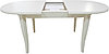 Стол обеденный раздвижной из массива ольхи Кронос серый (Cream White/Белый//Сатин//Серый) фабрика Мебель-Класс, фото 2