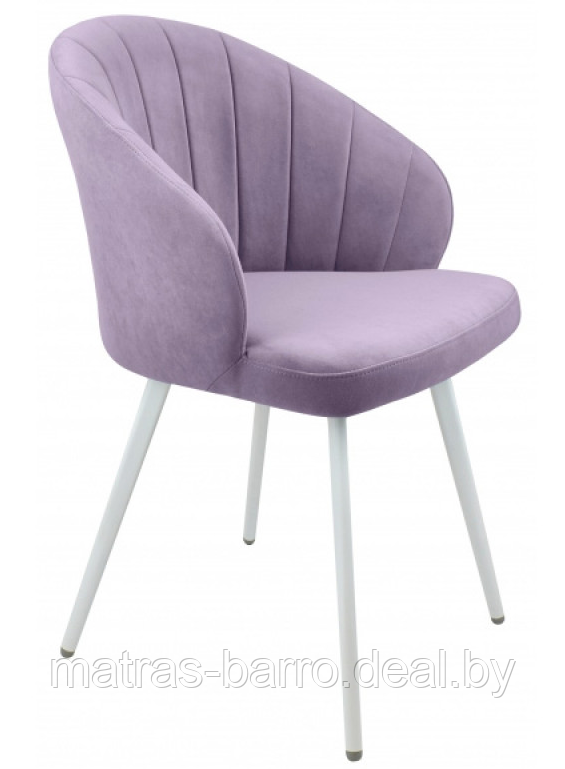 Мягкий кухонный стул Камино Лофт на металлокаркасе (опоры Черный муар/велюр Catania Lavender) - фото 3 - id-p154414014