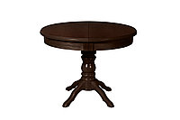 Стол круглый раздвижной из массива ольхи Прометей Dark OA (Dark OAK//Венге//Орех//Палисандр//Р-4) Мебель-Класс