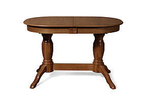 Стол обеденный раздвижной из массива ольхи Пан орех (Dark OAK//Венге//Орех//Палисандр//Р-4) Мебель-Класс
