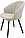 Мягкий стул Камино Лофт на металлокаркасе (опоры Муар Черный/велюр Catania Ivory), фото 2
