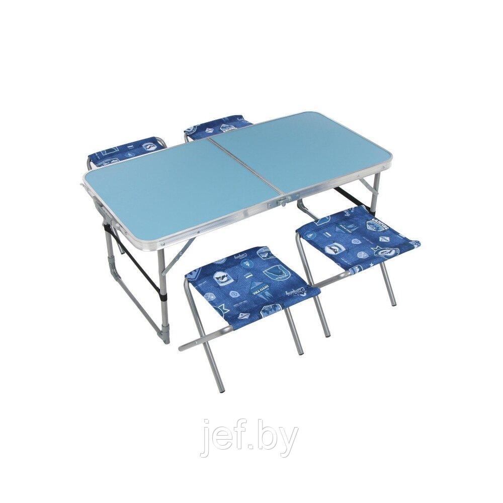 Набор складной стол влагостойкий и 4 стула NIKA ССТ-К2 - фото 1 - id-p194080383