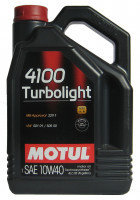 Моторное масло Motul 4100 Turbolight 10W40 5л