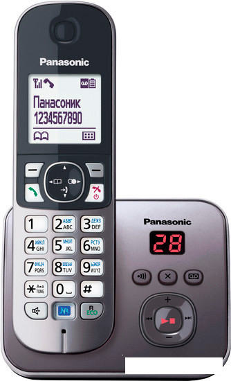 Радиотелефон Panasonic KX-TG6821RUM - фото 1 - id-p194081242
