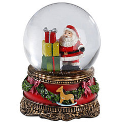 Снежный шар "Санта с подарками" 9,5 см