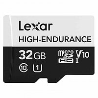 Карта памяти Lexar High-Endurance microSDHC 32Gb UHS-I U1 V10 100MB/s (R) 30MB/s (W)