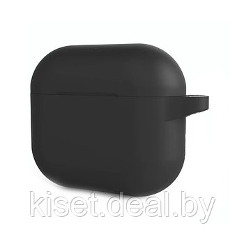 Силиконовый чехол для наушников Apple Airpods Pro черный