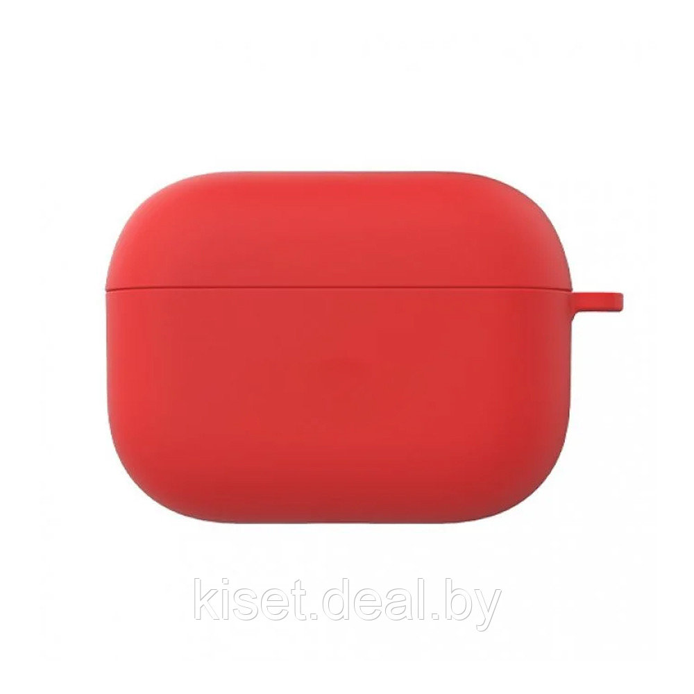 Силиконовый чехол для наушников Apple Airpods Pro красный - фото 1 - id-p194029649