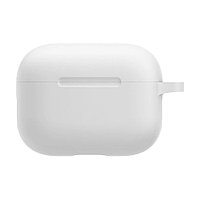 Силиконовый чехол для наушников Apple Airpods Pro белый