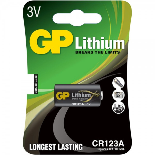 Батарейка GP Lithium Pro CR123A 3V - фото 1 - id-p194083271