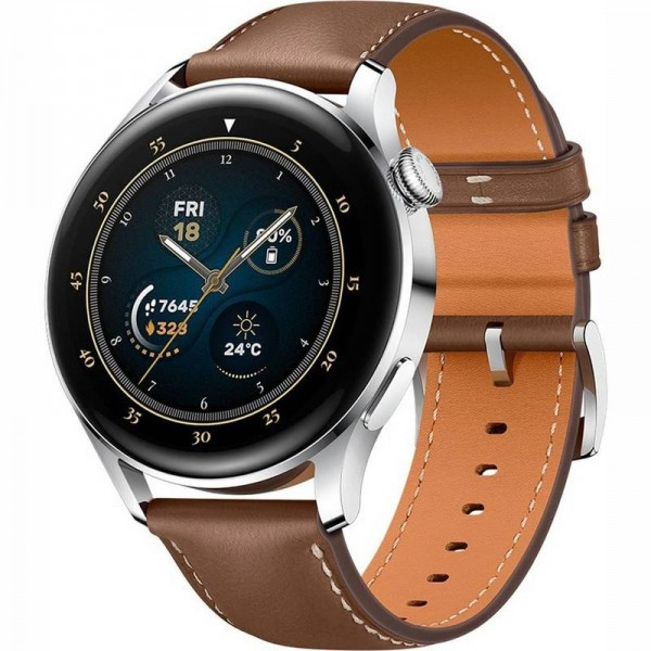 Умные часы Huawei Watch 3 Classic (GLL-AL04) Коричневый - фото 1 - id-p194085058