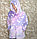 Толстовка-плед Starry Night с капюшоном утепленная для взрослых, светящаяся в темноте, оверсайз Розовый, фото 2