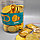 Золотые шоколадные монеты Евро, набор 20 монеток (Россия), фото 8