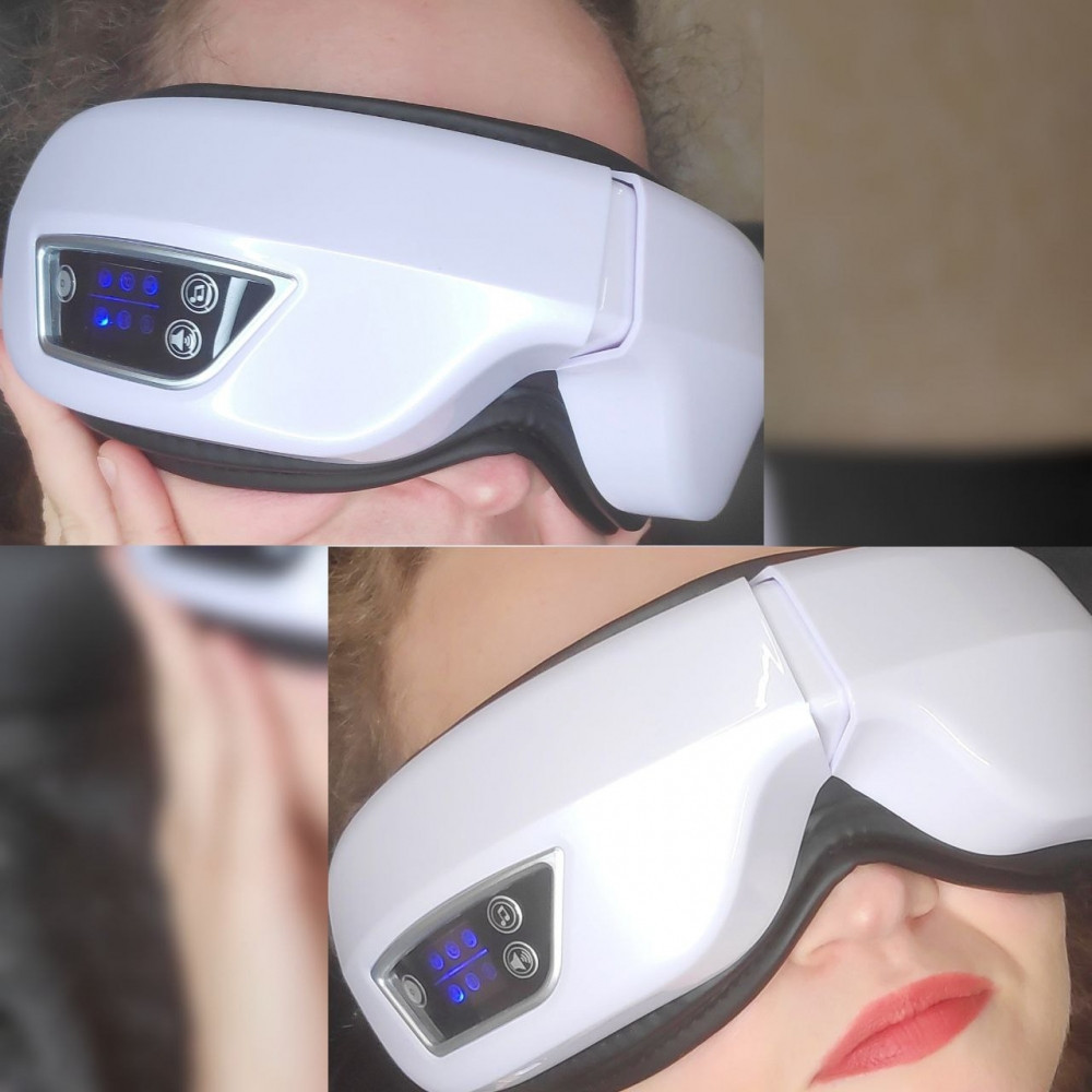 Умный массажер для ухода за областью вокруг глаз Eye massage apparatus (4 режима работы, 7 встроенных мелодий) - фото 7 - id-p193427301