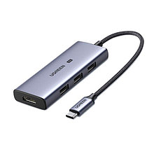 USB-хаб Ugreen Type-C to HDMI 8K 30Hz, 3?USB 3.0 / CM500
