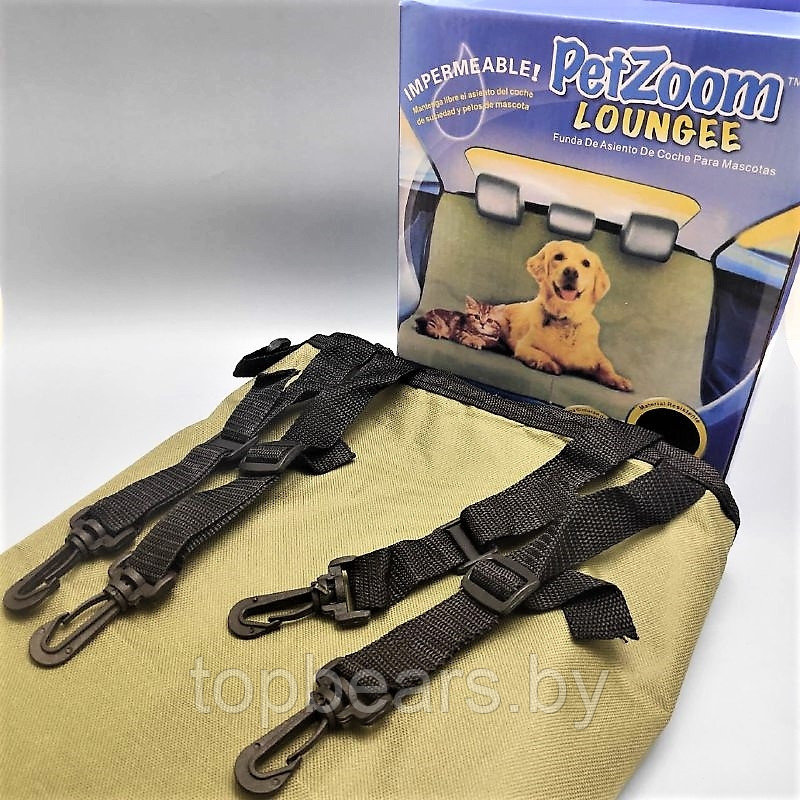 Подстилка в авто для домашних питомцев PETZOOM Loungeе (140 х 130 см) Хаки - фото 7 - id-p194089238