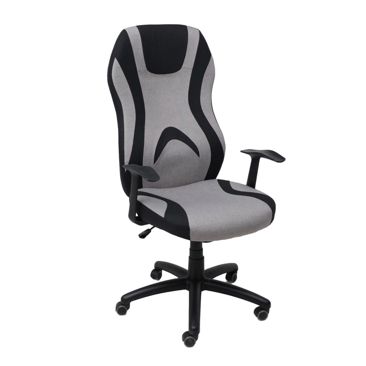 Кресло поворотное Zodiac, светло-серый, ткань