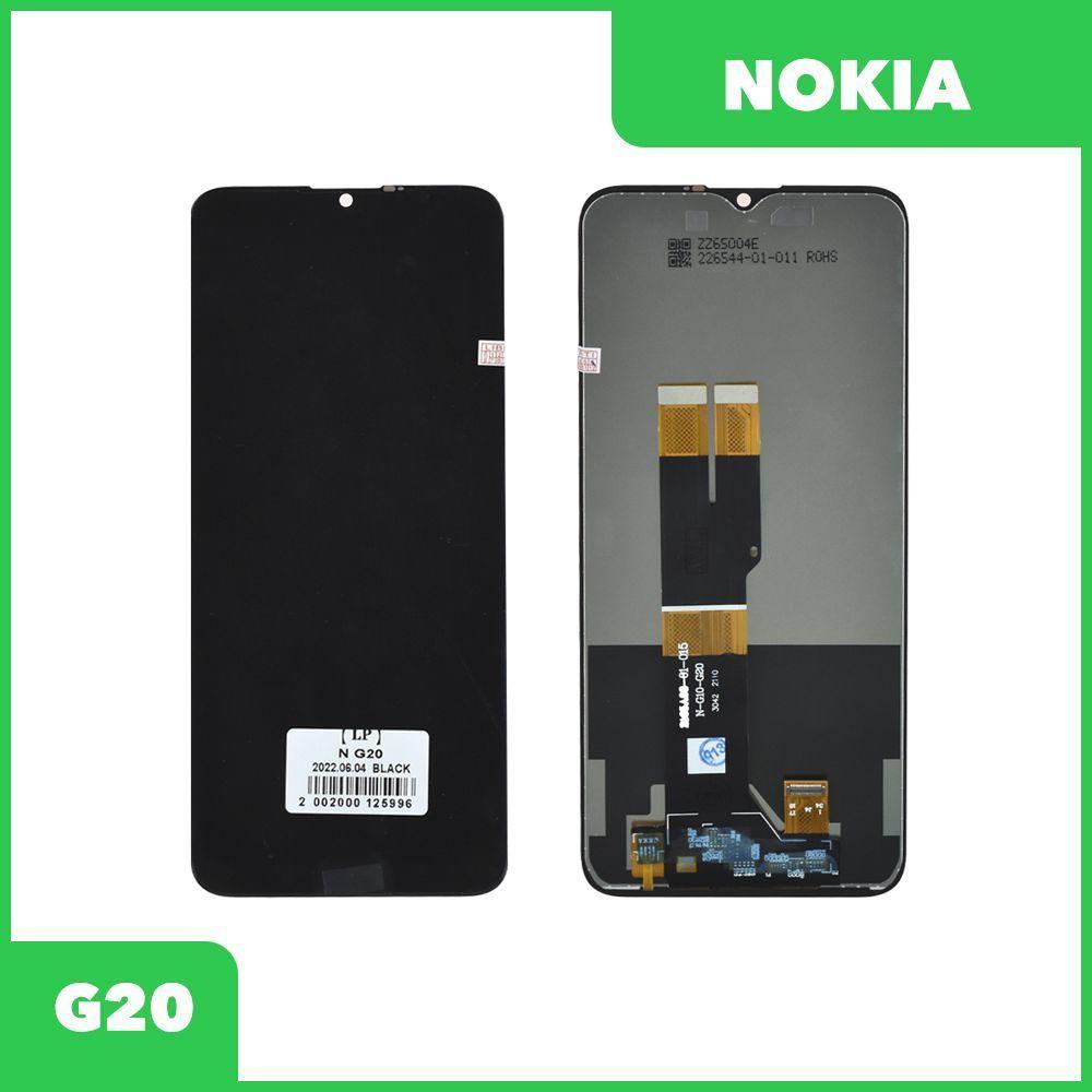 LCD Дисплей для Nokia G20 в сборе с тачскрином, Premium Quality, черный (оригинал LCD)