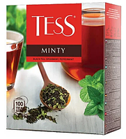 Чай Tess "Minty" черный чай садовая и перечная мята 100п*1,8гр.