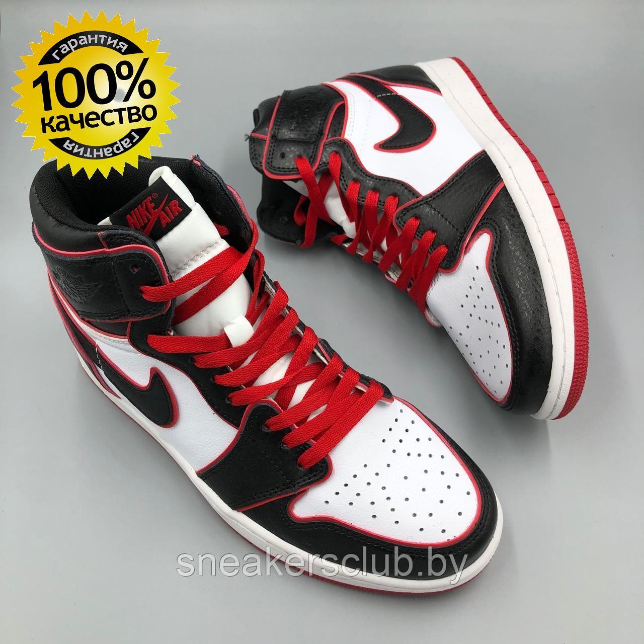 Кроссовки мужские Nike Air Jordan 1 / высокие кроссовки / повседневные - фото 1 - id-p185109258