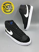 Кроссовки женские демисезонные Nike Blazer / черные кроссовки / подростковые 37