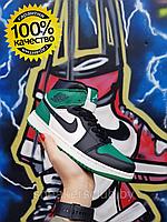 Кроссовки женские демисезонные Nike Jordan 1 зеленые 37